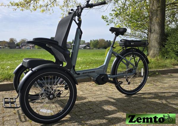 Elektro Dreirad Zemto-Mover T5, kleine Rikscha, mit Lastenrad Umbau Möglichkeit grau
